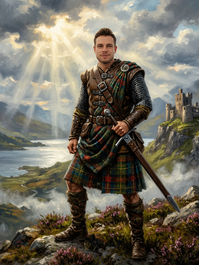 The Highland Chieftain man portrait