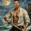 The Moonlit Swashbuckler man portrait