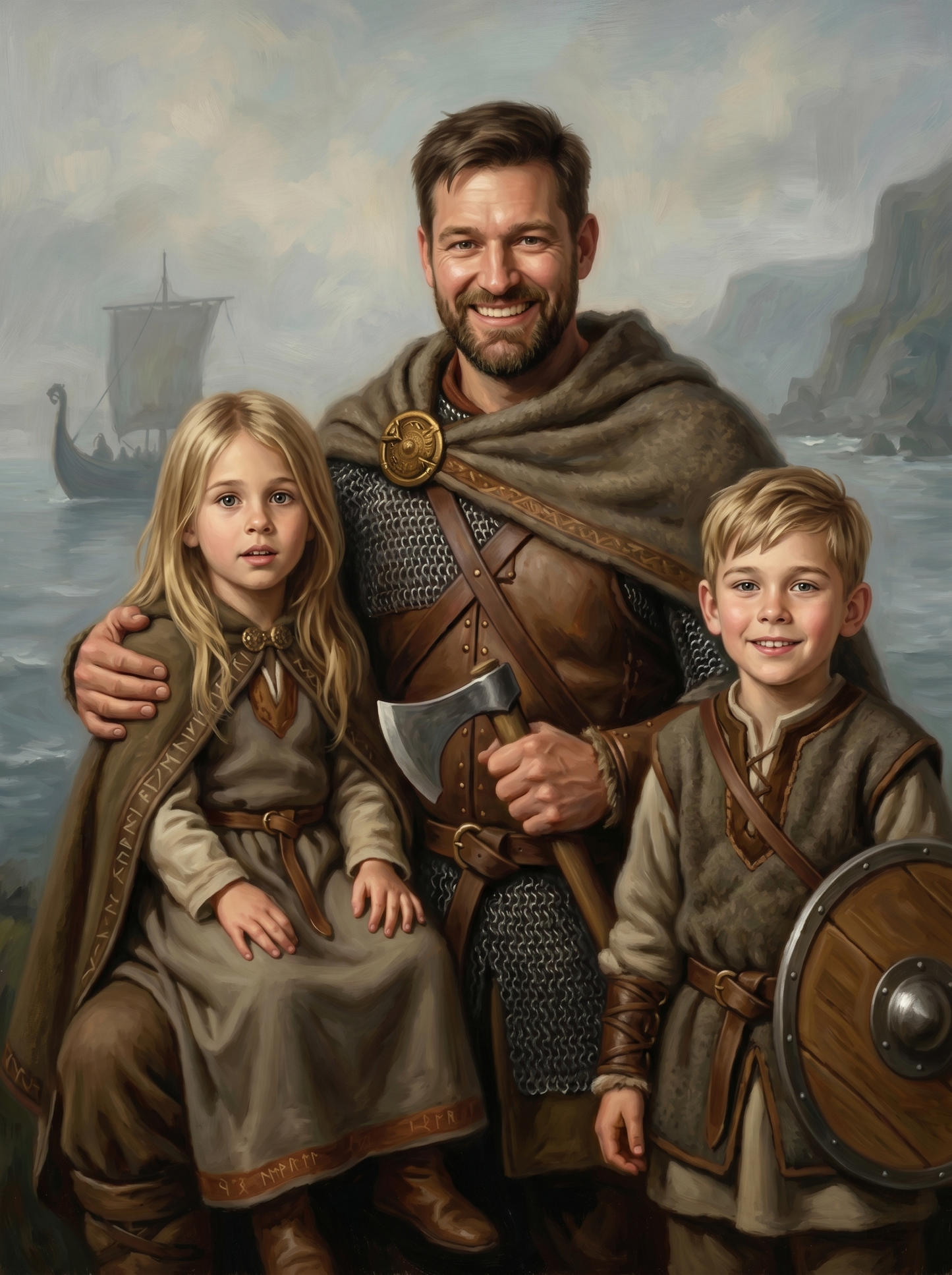 The Viking Chieftain family portrait