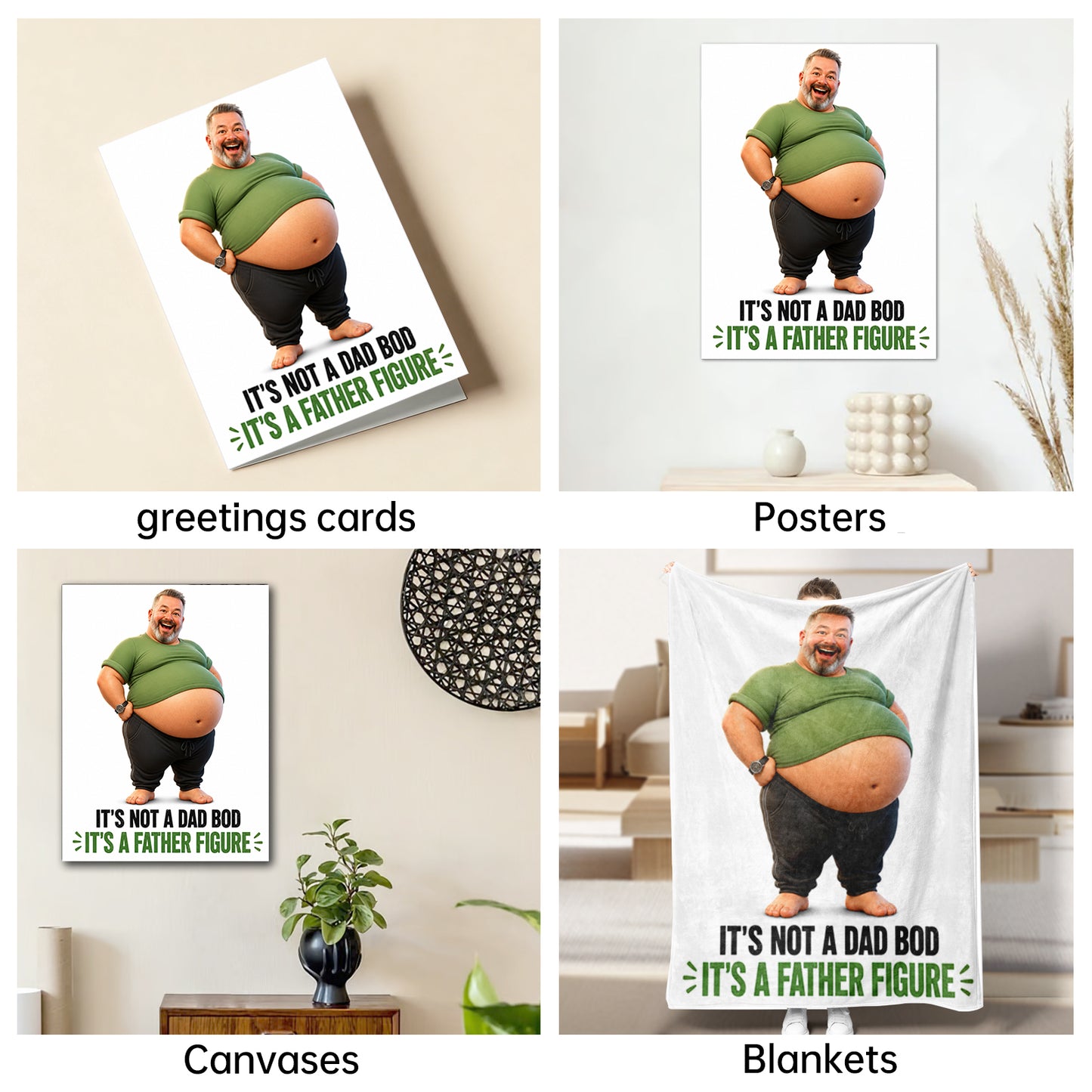 The Father Figure fatherday,funny portrait