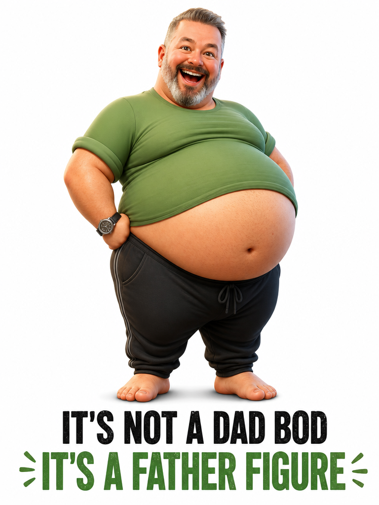 The Father Figure fatherday,funny portrait