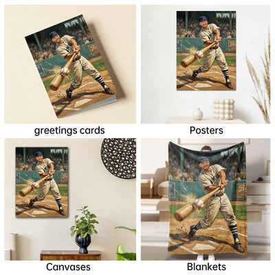 The Golden Age Slugger man portrait