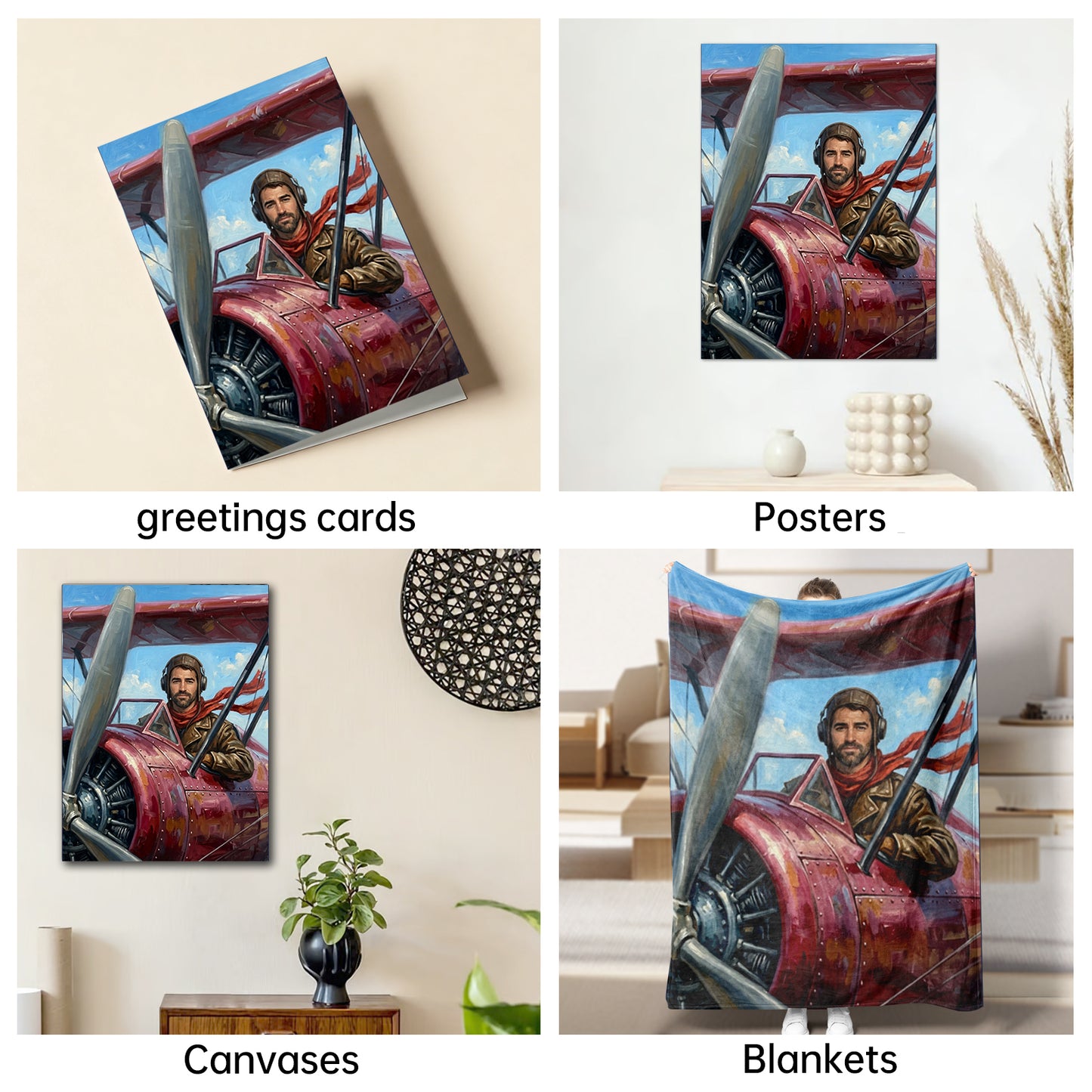 The Barnstormer Ace man portrait