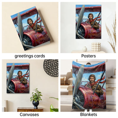 The Barnstormer Ace man portrait