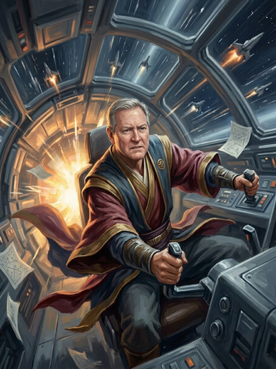 The Galactic Chancellor man portrait
