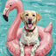 The Summer Viscount Labrador portrait