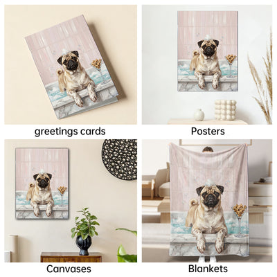 The Roman Emperor Pug portrait