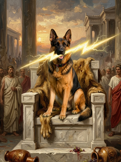The Olympian Thunder German Shepherd portrait