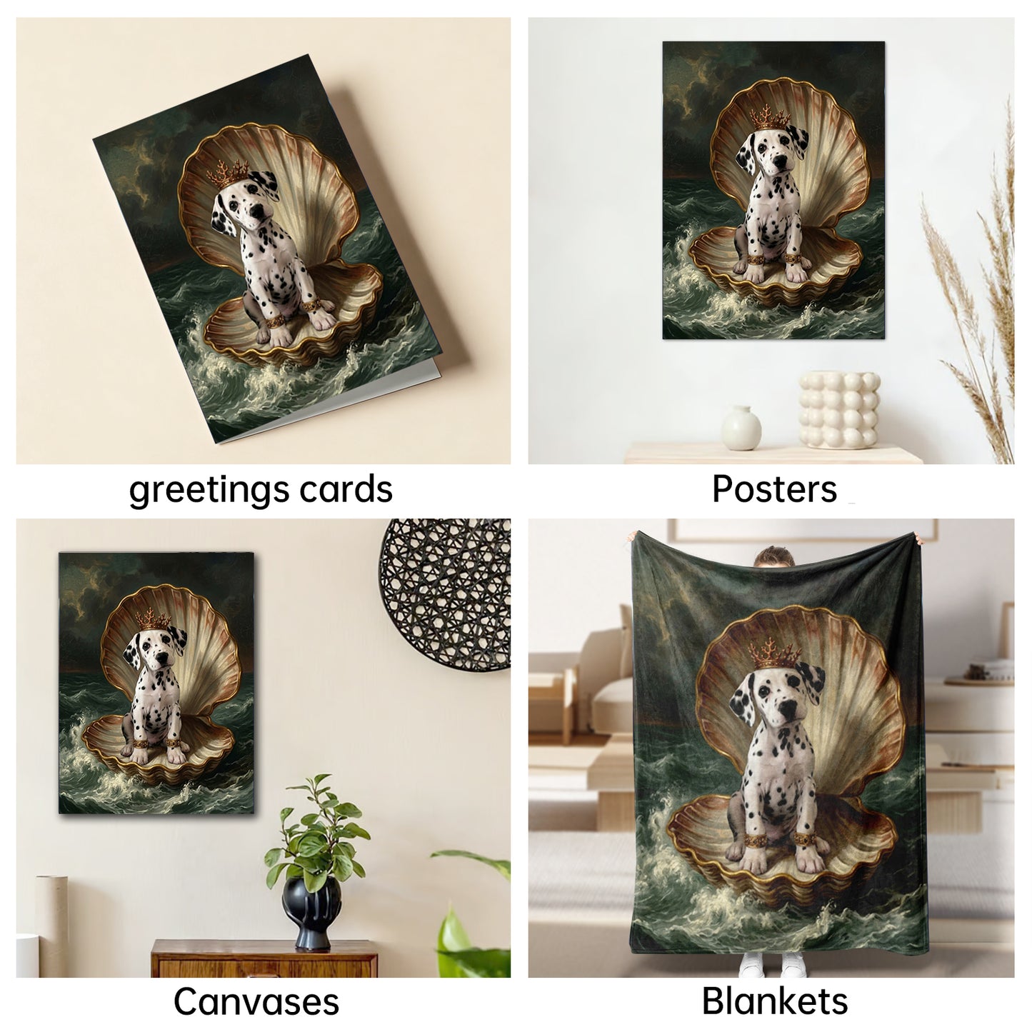 The Birth of Venus Dalmatian portrait