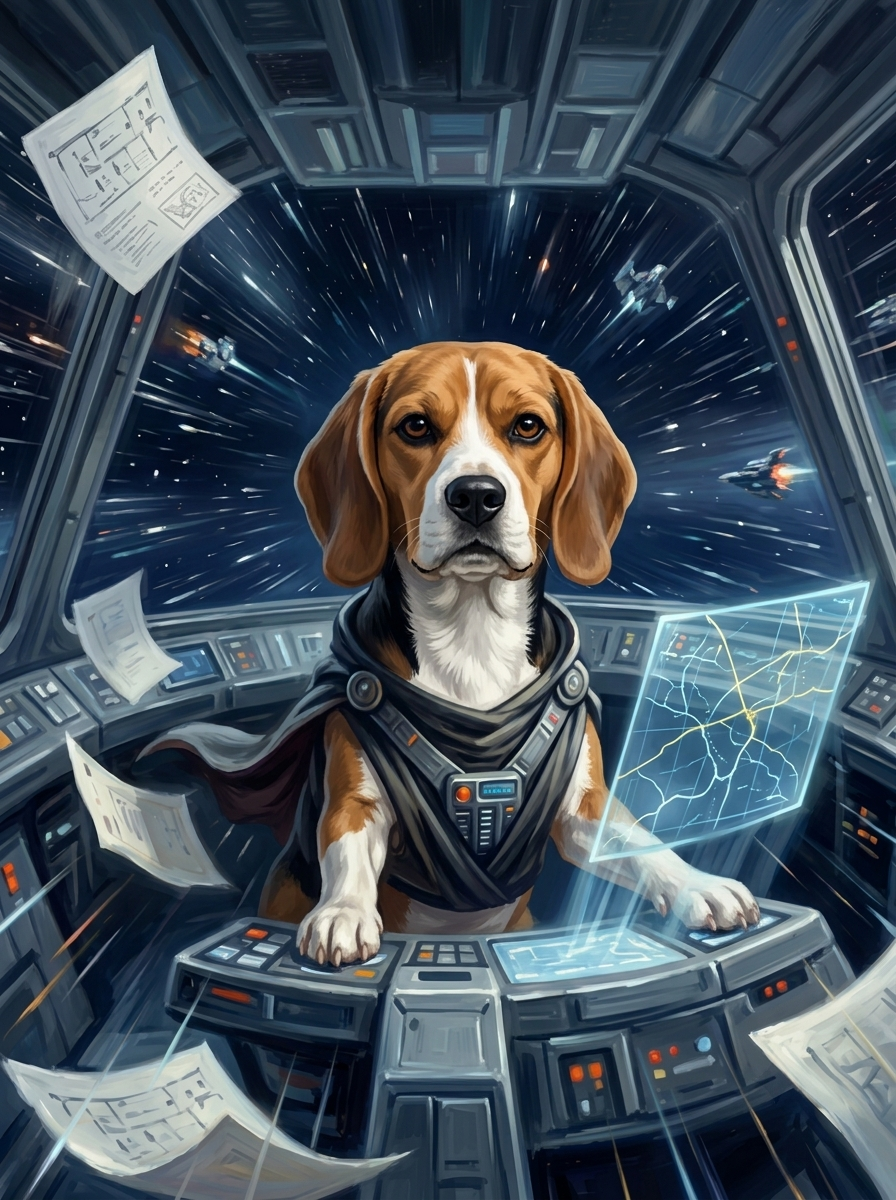 The Galactic Admiral Beagle portrait
