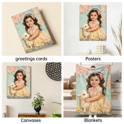 The Little Bo Peep girl portrait