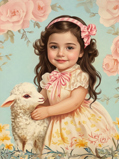 The Little Bo Peep girl portrait