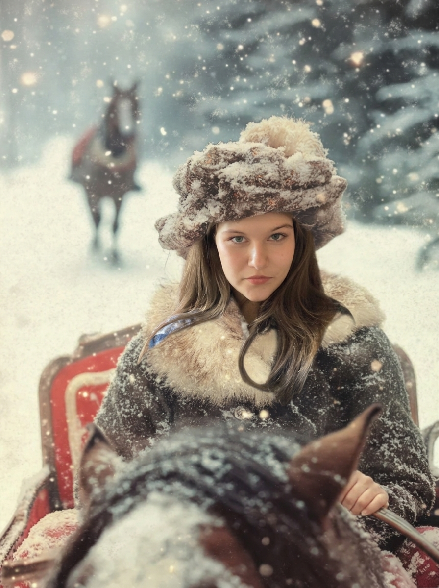 The Russian Winter Noblewoman portrait