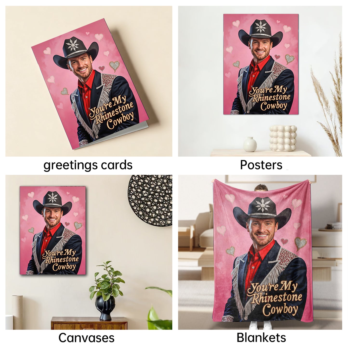 The Rhinestone Cowboy man portrait