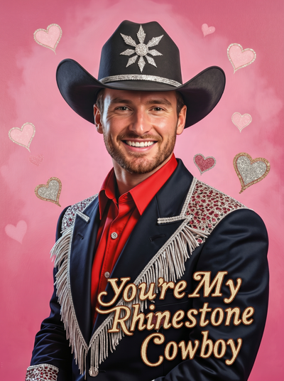 The Rhinestone Cowboy man portrait