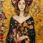 The Klimt Muse woman portrait