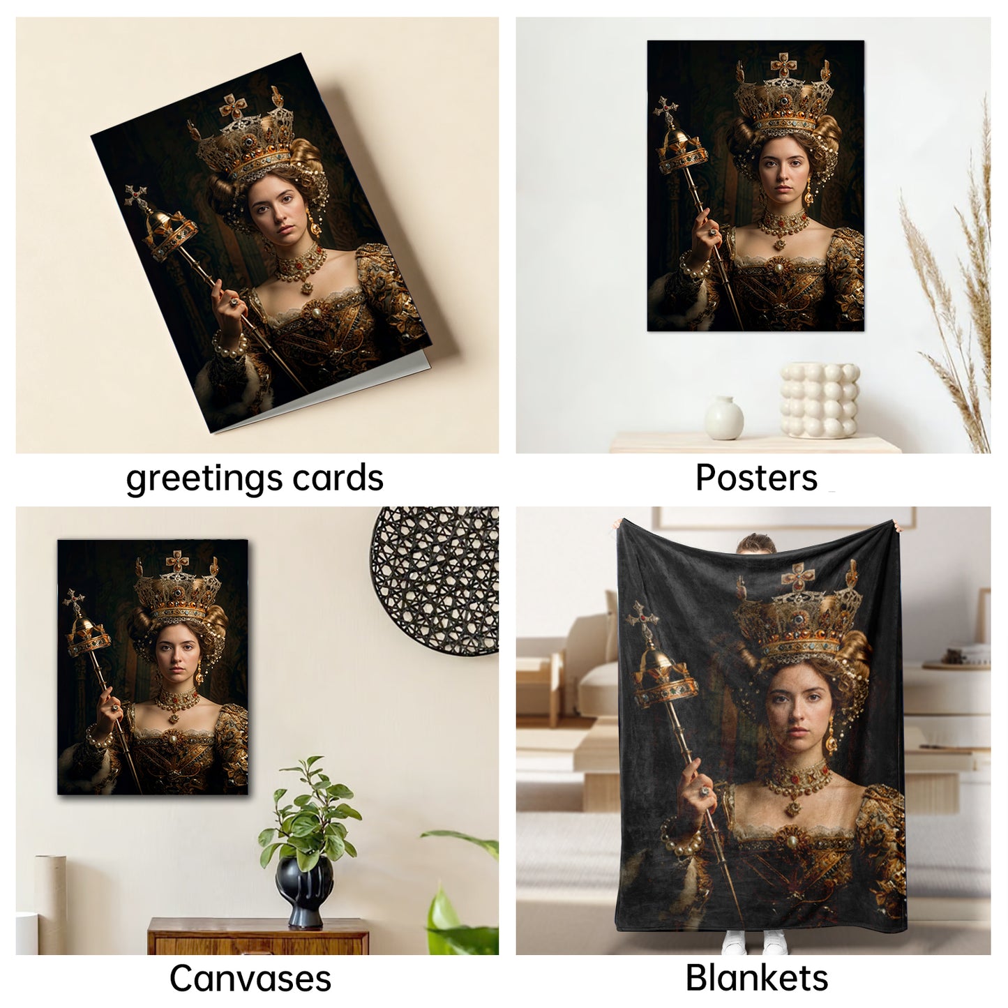 The Baroque Empress woman portrait