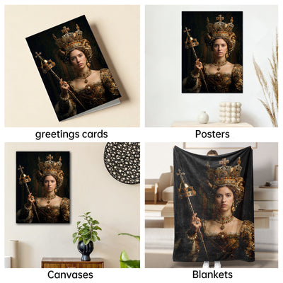 The Baroque Empress woman portrait