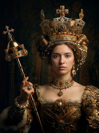 The Baroque Empress woman portrait