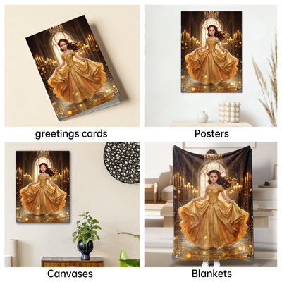 The Enchanted Ballroom Belle girl portrait