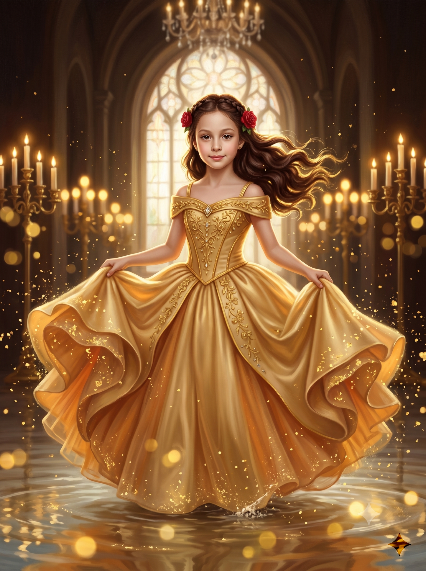 The Enchanted Ballroom Belle girl portrait
