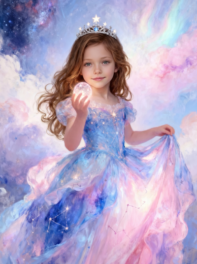 The Cosmic Princess girl portrait