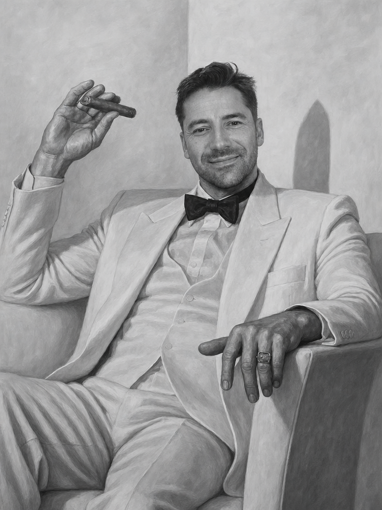 The White Suit Gentleman none portrait