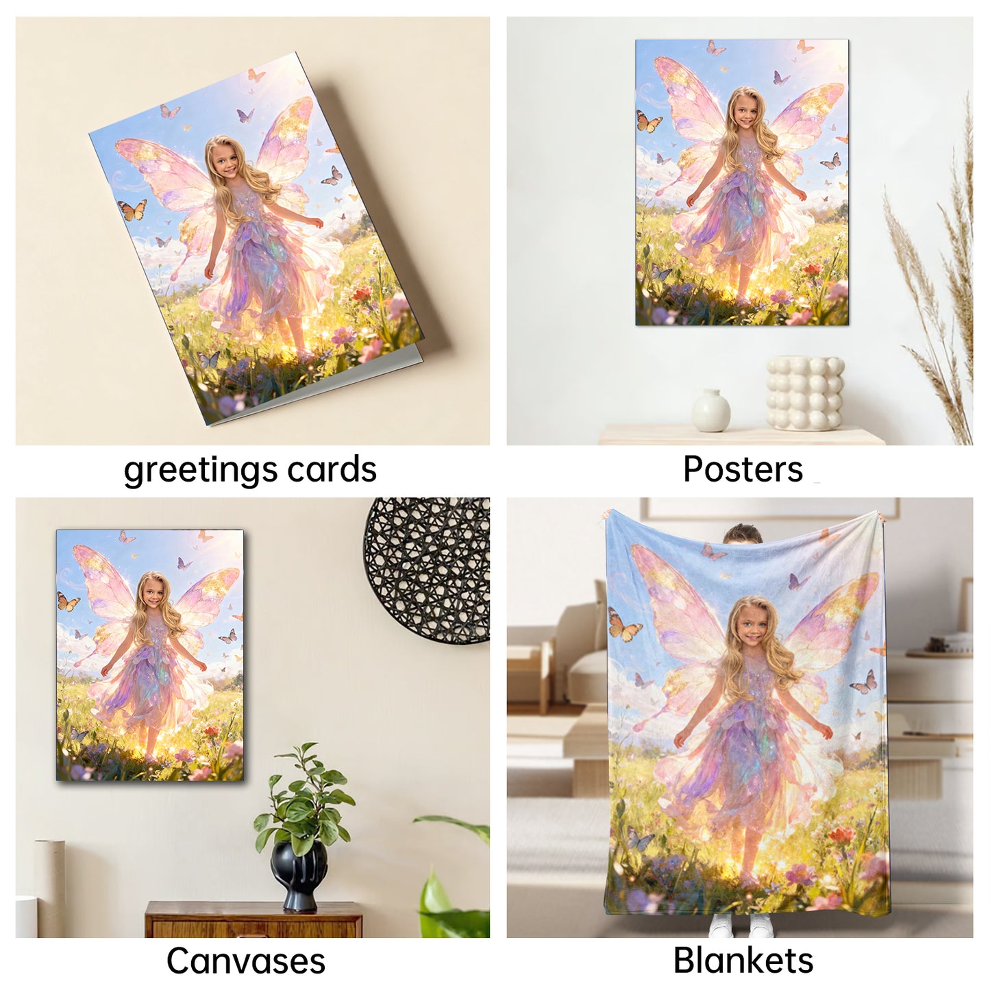 The Ethereal Butterfly Fairy girl portrait