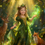 The Enchanted Forest Princess girl portrait