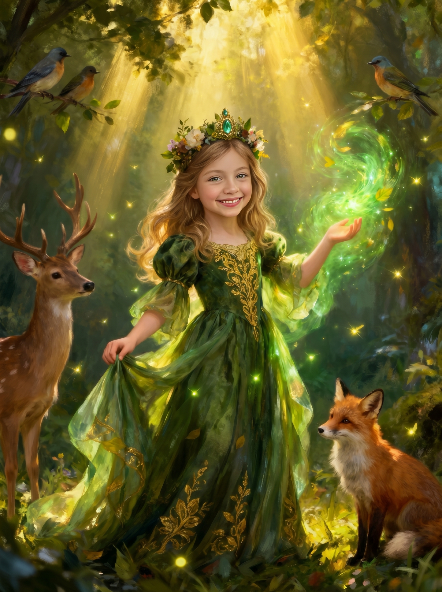 The Enchanted Forest Princess girl portrait