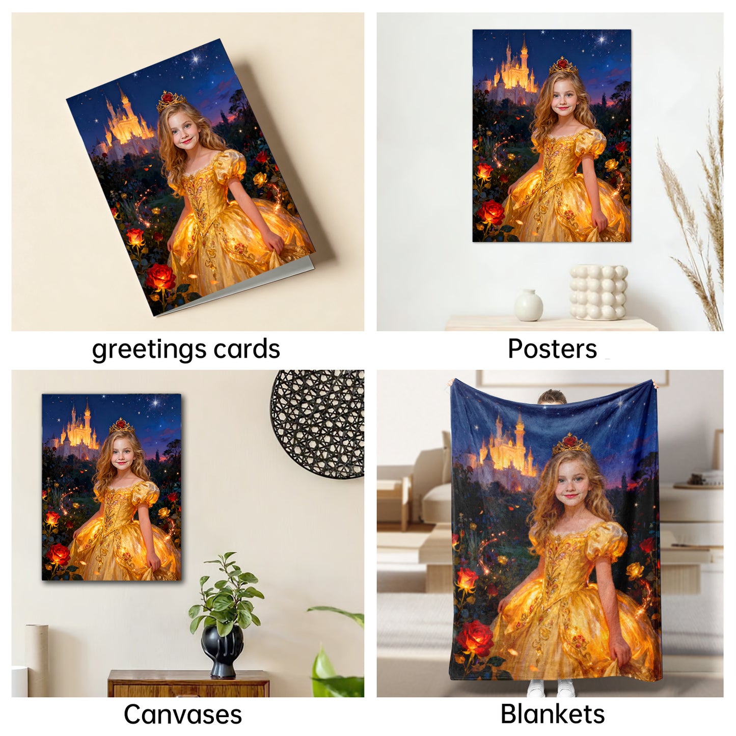 The Enchanted Rose Princess girl portrait