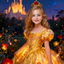 The Enchanted Rose Princess girl portrait