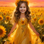 The Sunflower Princess girl portrait