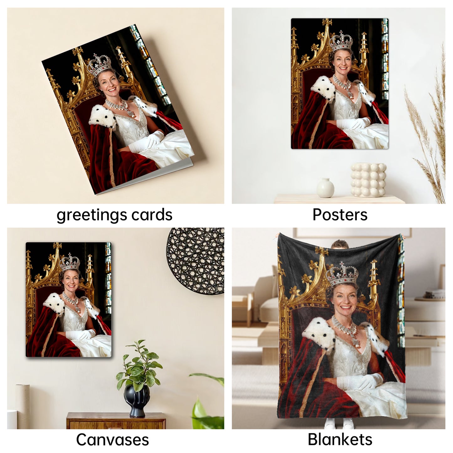 The Crowned Monarch female portrait