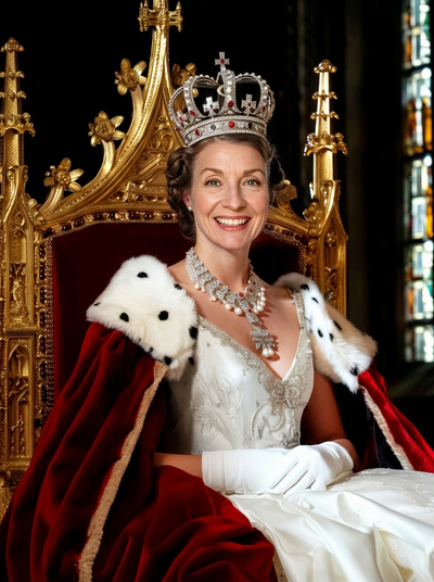 The Crowned Monarch female portrait