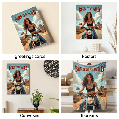 The Born to Be Wild Biker female portrait