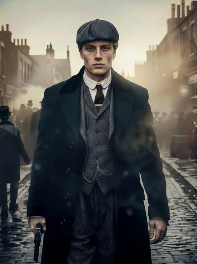 The Peaky Blinders Gangster male portrait