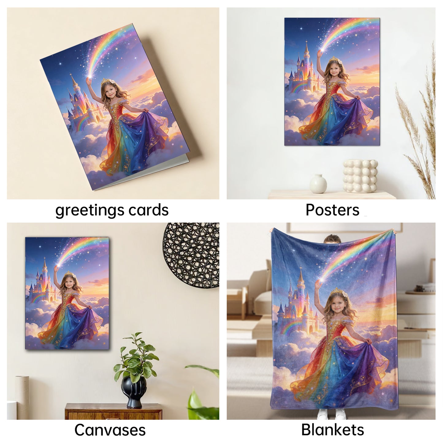 The Rainbow Princess girl portrait