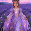 The Lavender Fairy Princess girl portrait