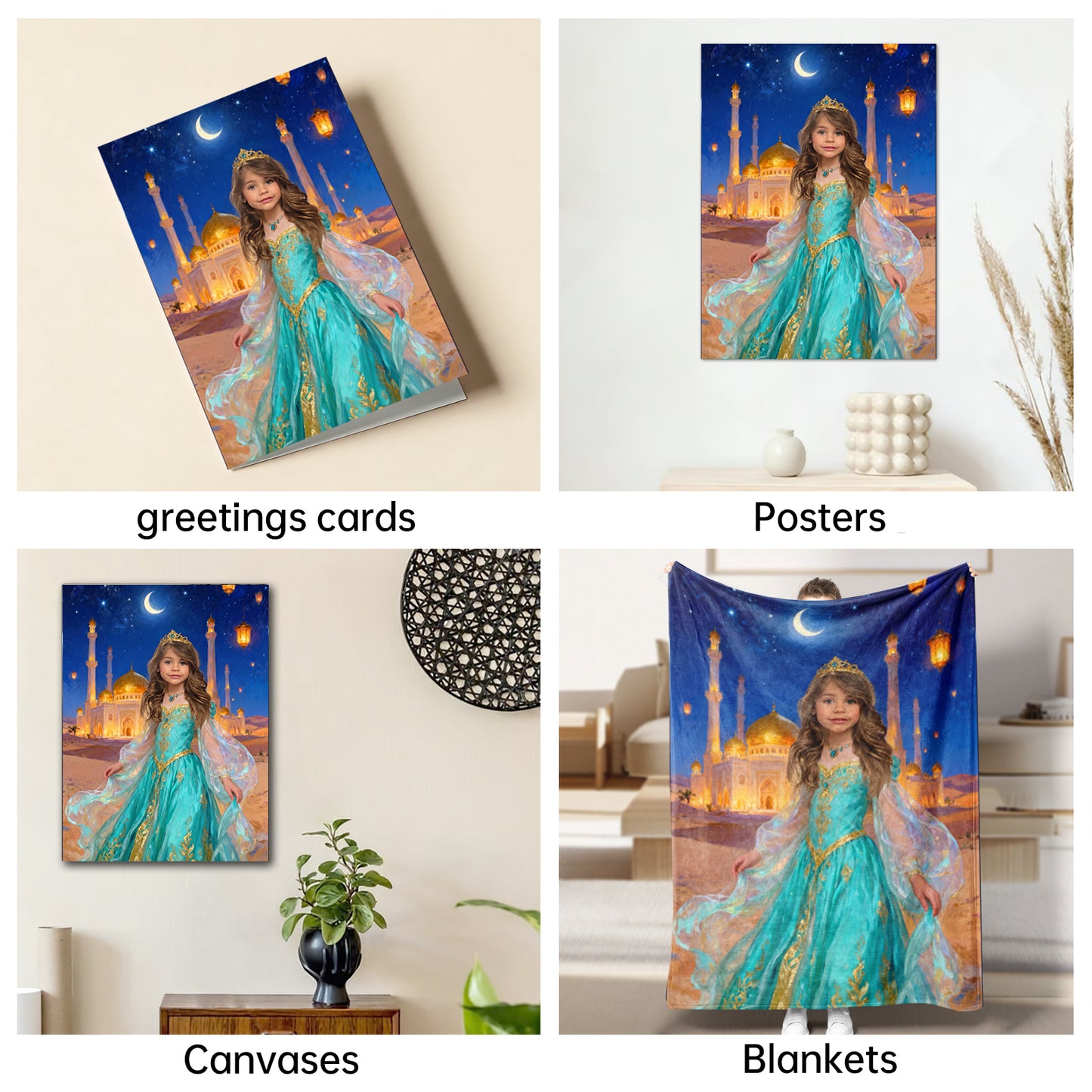 The Arabian Moon Princess girl portrait