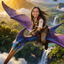The Pterosaur Rider girl portrait