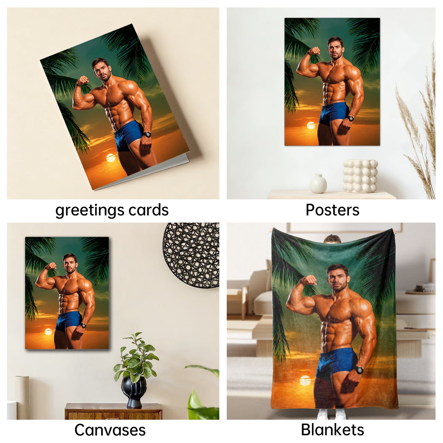 The Beach Bodybuilder male portrait