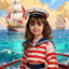 The Golden Age Sailor girl portrait