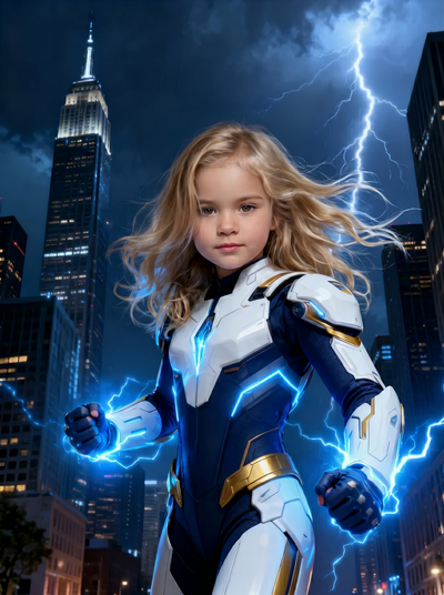 The Thunderstrike Sentinel girl portrait