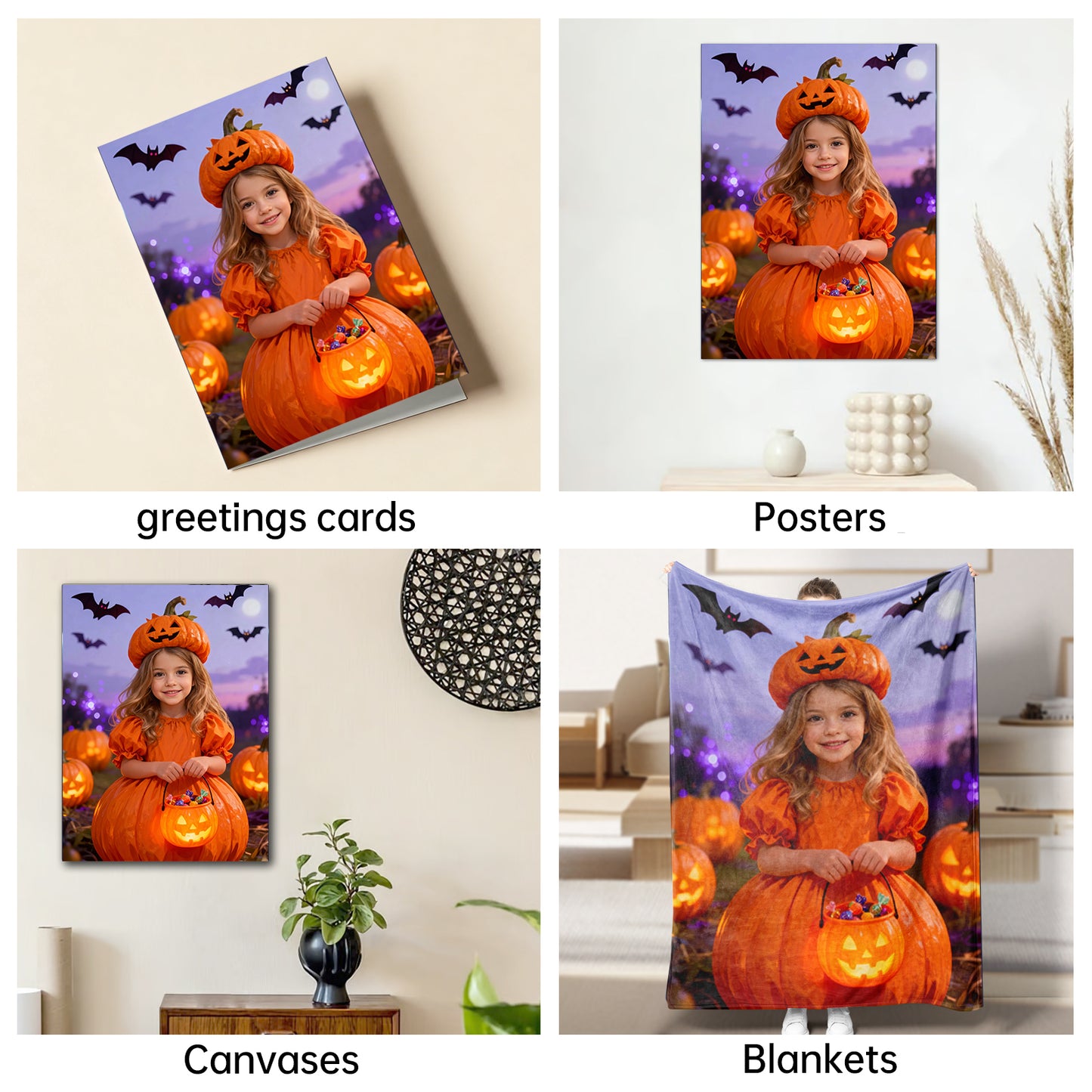 The Jack-O'-Lantern Princess girl portrait