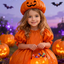 The Jack-O'-Lantern Princess girl portrait