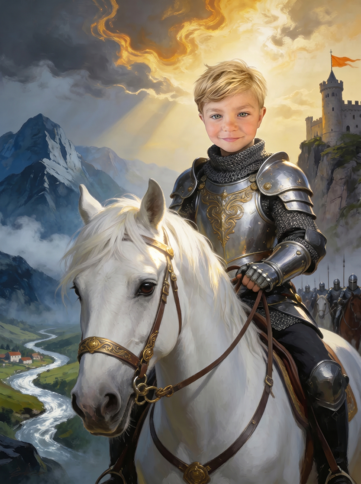 The Young Dragonrider boy portrait