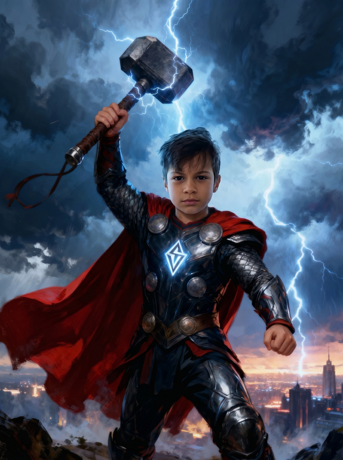 The Thunder God boy portrait