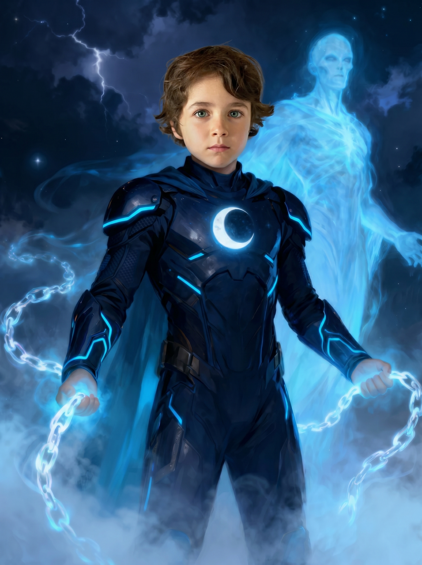 The Lunar Guardian boy portrait