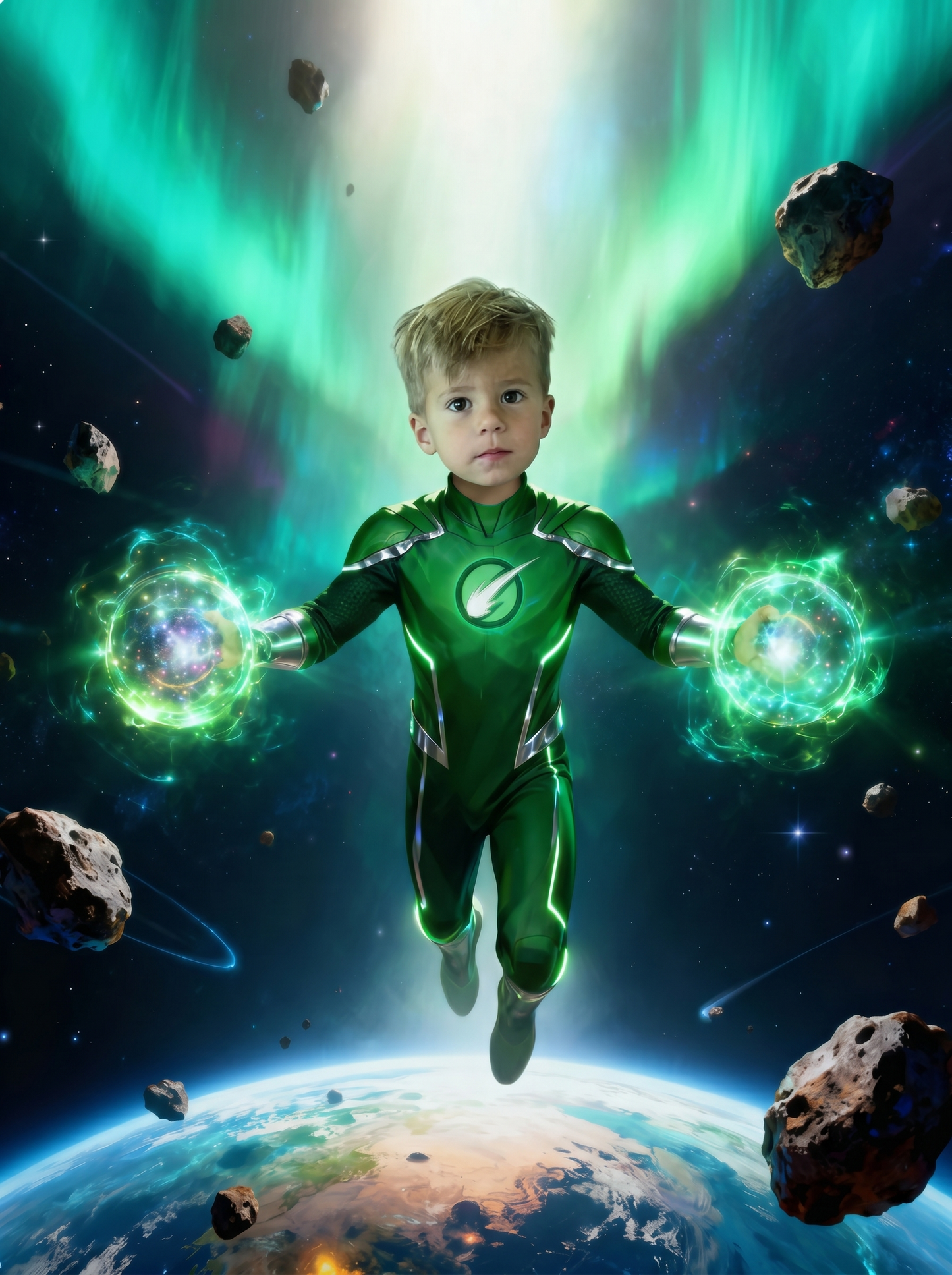 The Emerald Guardian boy portrait